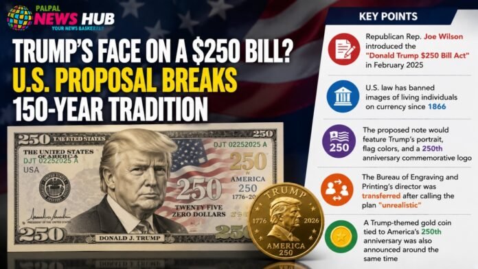 Trump's Face on a $250 Bill