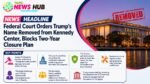 Federal Court Orders Trump’s Name Removed from Kennedy Center, Blocks Two-Year Closure Plan Trump's Name Removed from Kennedy Center