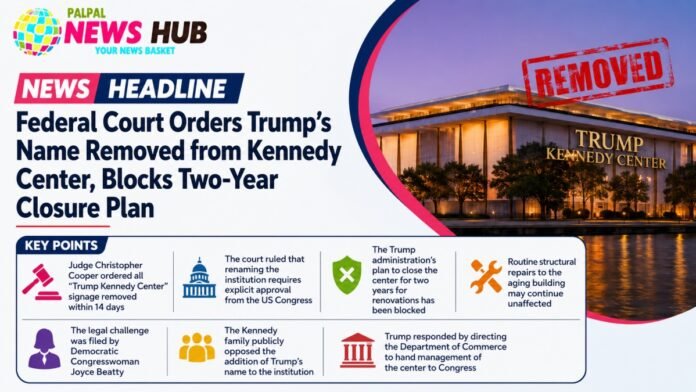 Trump's Name Removed from Kennedy Center