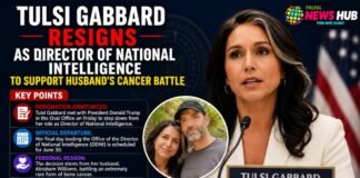 Tulsi Gabbard Resigns as Director of National Intelligence