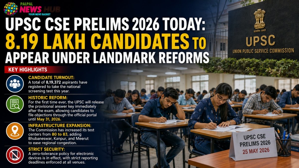 UPSC CSE Prelims 2026 Today: 8.19 Lakh Candidates to Appear Under Landmark Reforms