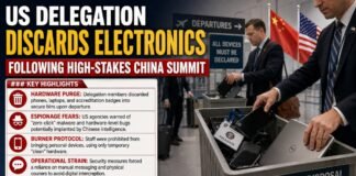 US Delegation Discards Electronics
