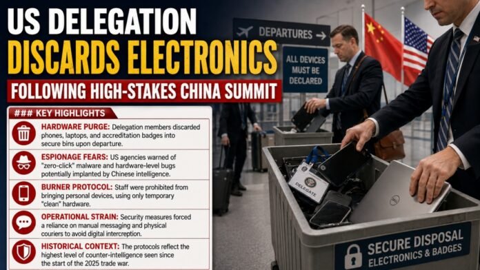 US Delegation Discards Electronics