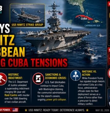 US Deploys USS Nimitz to Caribbean Amid Rising Cuba Tensions US Deploys USS Nimitz to Caribbean