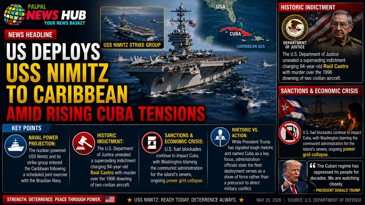 US Deploys USS Nimitz to Caribbean | PalPal News Hub | Latest National, Technology, and Astrology News US Deploys USS Nimitz to Caribbean