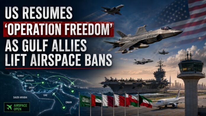 US Resumes 'Operation Freedom'