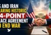 US and Iran Nearing Historic 14-Point Peace Agreement to End War US and Iran