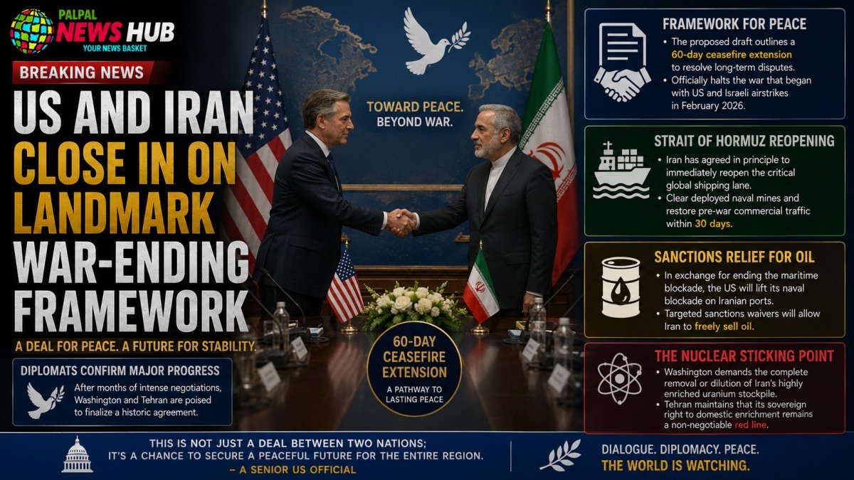 US and Iran Close In on Landmark War-Ending | PalPal News Hub | Latest National, Technology, and Astrology News US and Iran Close In on Landmark War-Ending Framework