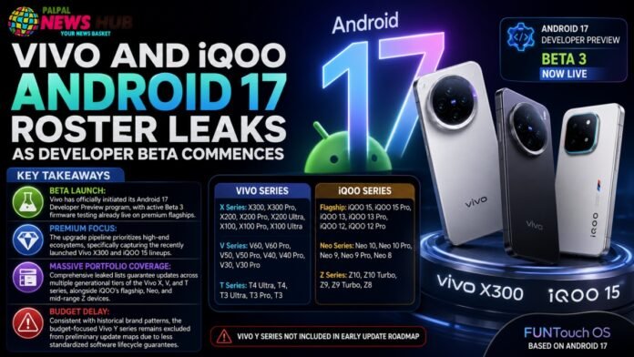 Vivo and iQOO Android 17
