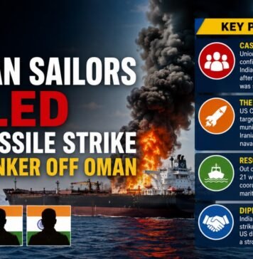 3 Indian Sailors Killed in US Missile Strike on Oil Tanker Off Oman Indian Sailors Killed