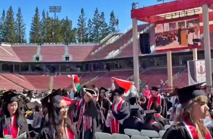Protest Against Sundar Pichai in Stanford University