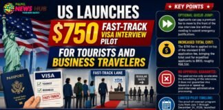 US Launches $750 Fast-Track Visa Interview Pilot for Tourists and Business Travelers US Fast-Track Visa
