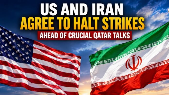 US and Iran Agree to Halt Strikes