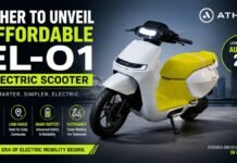 Ather to Unveil Affordable EL-01 Electric Scooter on August 29'