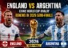 England vs Argentina: Iconic World Cup Rivalry Renews in 2026 Semi-Finals England vs Argentina