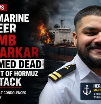 Indian Marine Engineer Heramb Karmarkar Confirmed Dead After Strait of Hormuz Ship Attack Heramb Karmarkar