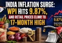 India Inflation Surge: WPI Hits 9.87%, and Retail Prices Climb to 17-Month High India Inflation Surge