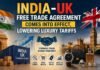 India-UK Free Trade Agreement Comes Into Effect, Lowering Luxury Tariffs India-UK Free Trade Agreement
