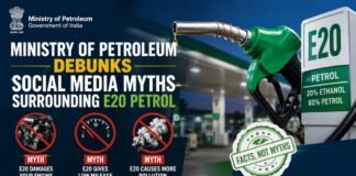 Ministry of Petroleum Debunks Social Media Myths Surrounding E20 Petrol Myths Surrounding E20 Petrol