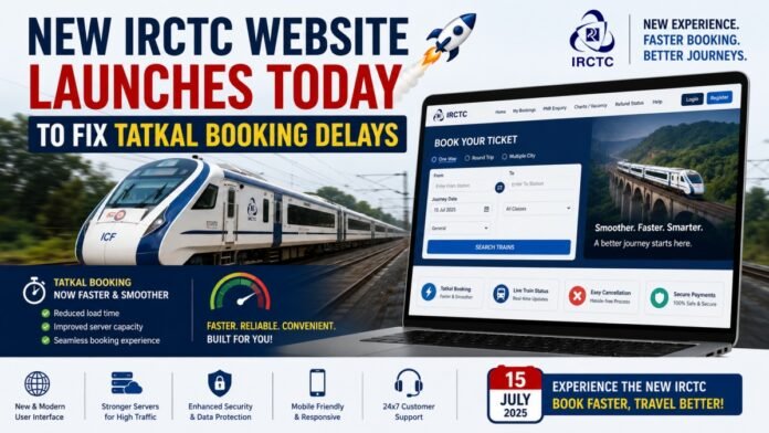 New IRCTC Website Launches Today New IRCTC Website Launches Today