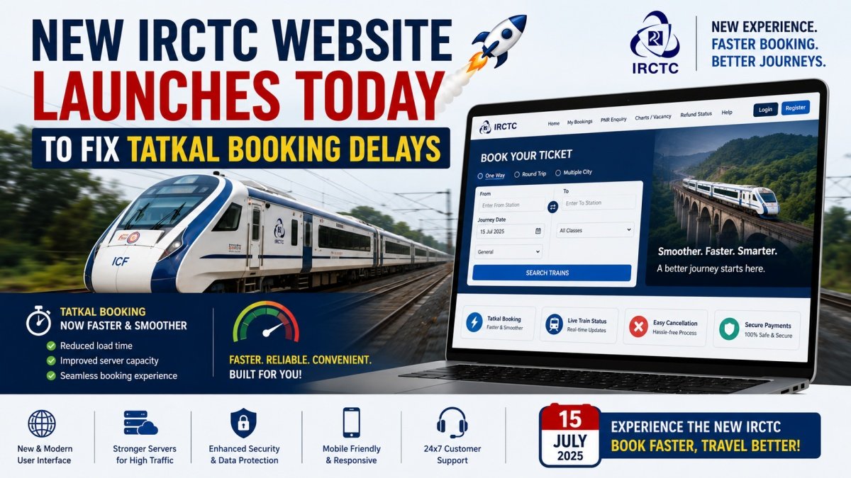New IRCTC Website Launches Today