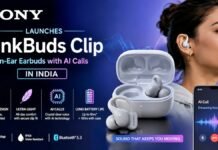 Sony Launches LinkBuds Clip Open-Ear Earbuds
