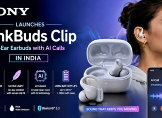 Sony Launches LinkBuds Clip Open-Ear Earbuds with AI Calls in India Sony Launches LinkBuds Clip Open-Ear Earbuds
