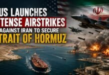 US Launches Intense Airstrikes Against Iran to Secure Strait of Hormuz