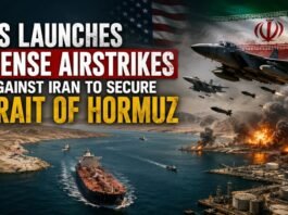 US Launches Intense Airstrikes Against Iran to Secure Strait of Hormuz