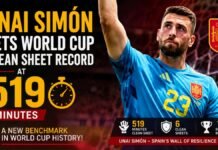 Unai Simón Sets World Cup Clean Sheet Record at 519 Minutes