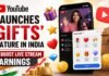 YouTube Launches Gifts
