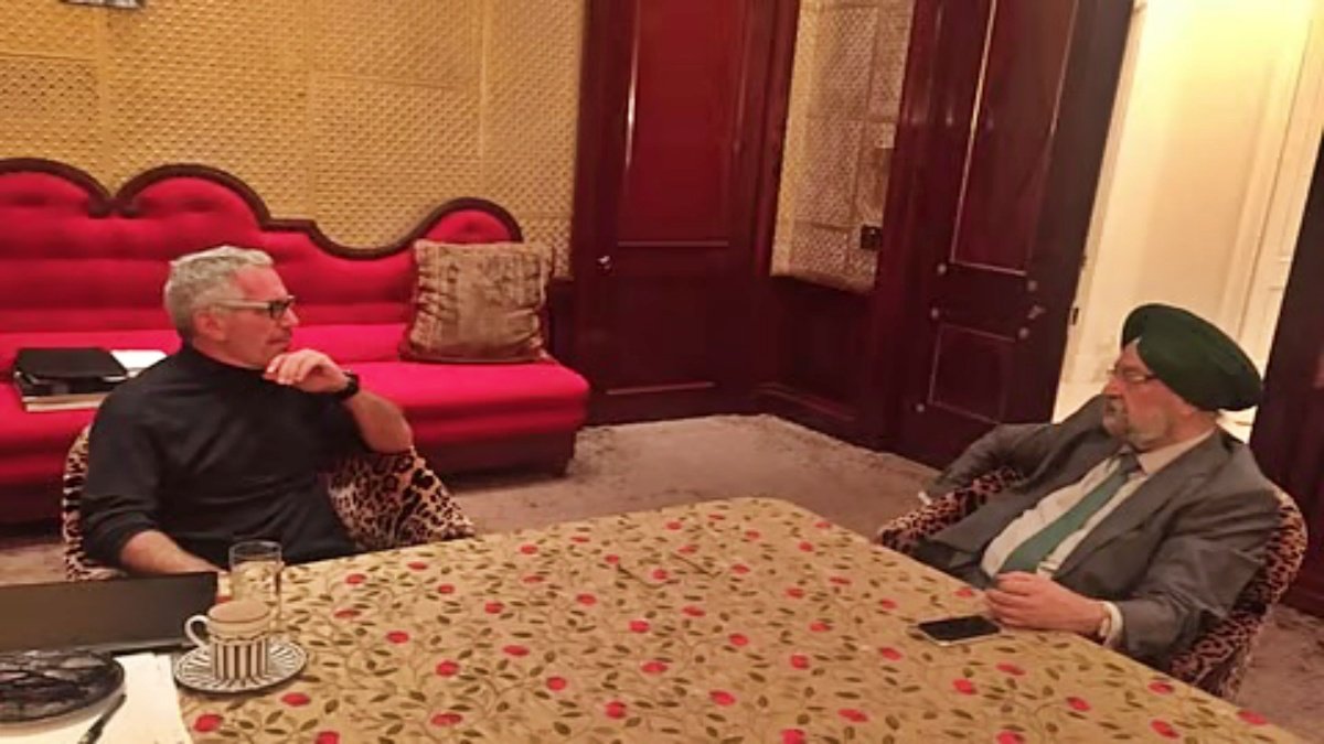 Hardeep Puri with Eptine